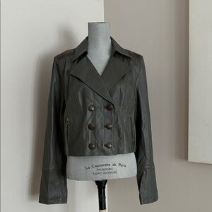 Women's Double-Breasted 100% Lambskin Jacket
